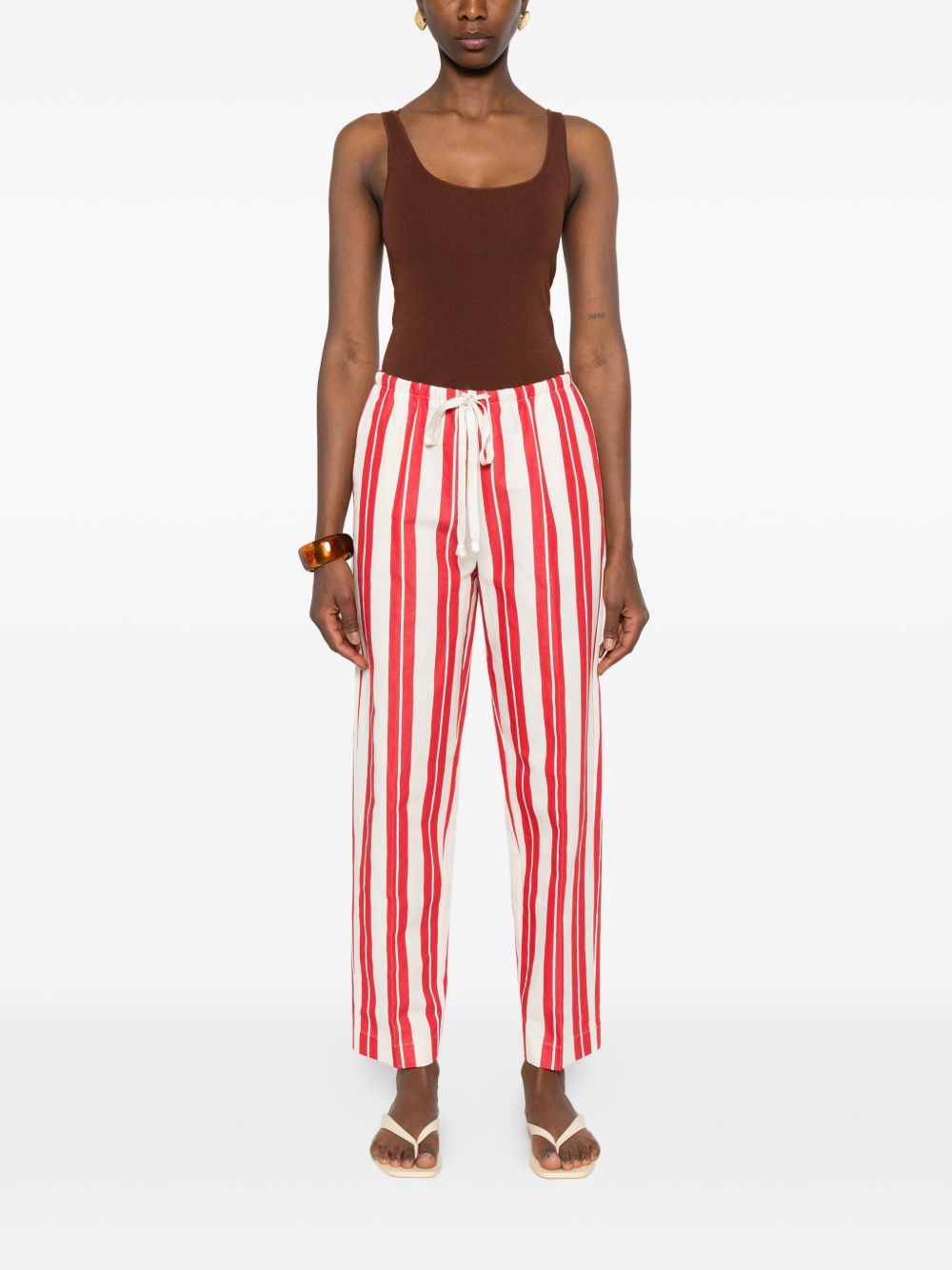 Forte Forte Women Striped Drawstring Trousers FORTE FORTE
