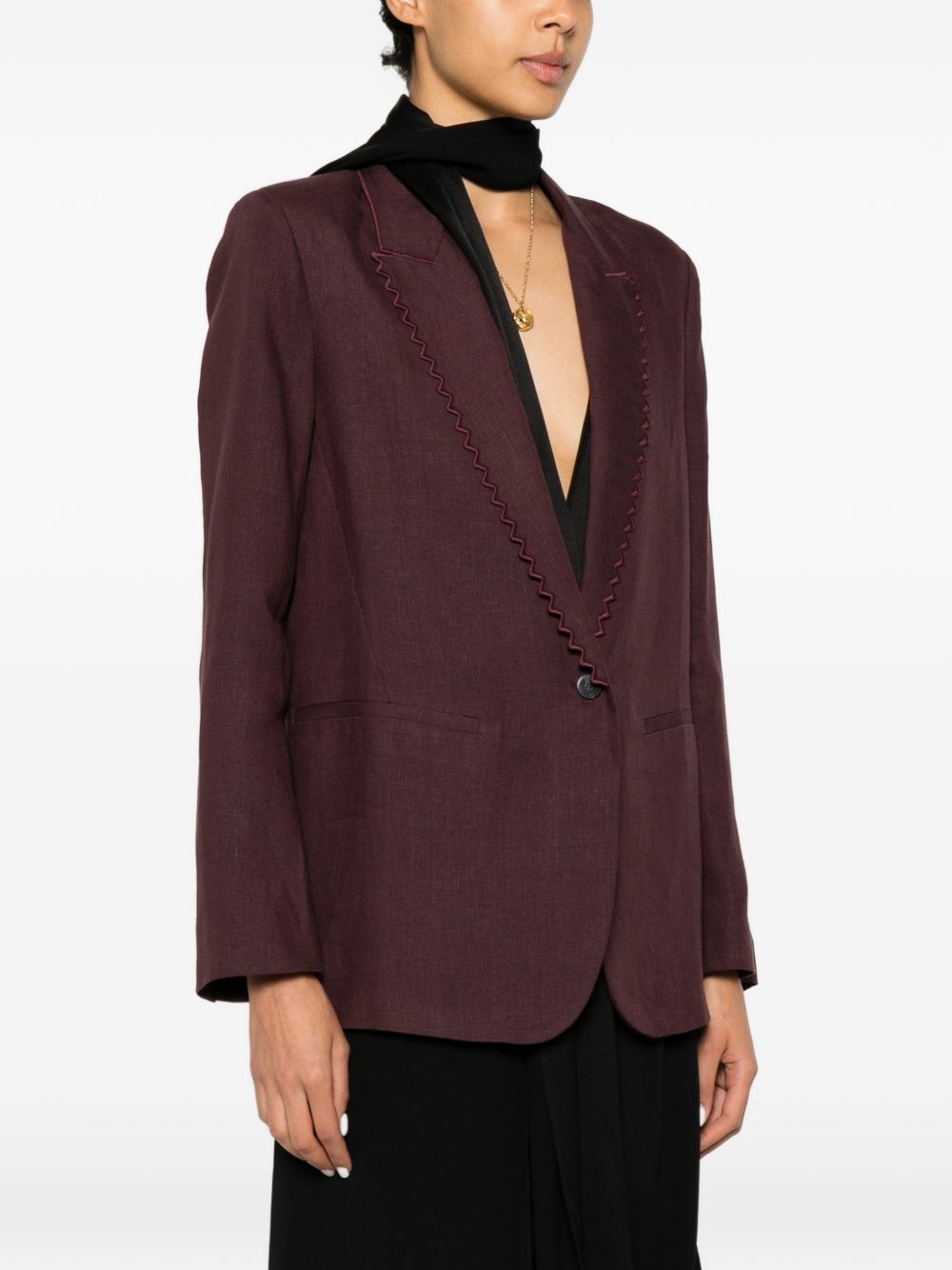 Forte Forte Women Linen Single-Breasted Jacket FORTE FORTE