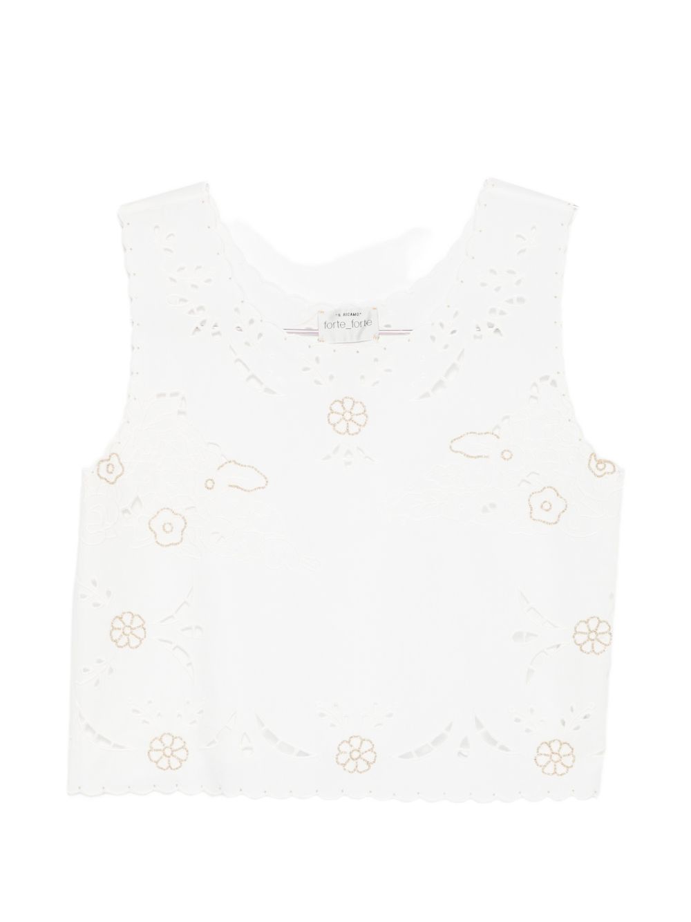 Forte Forte Women Embroidered Cotton Top FORTE FORTE