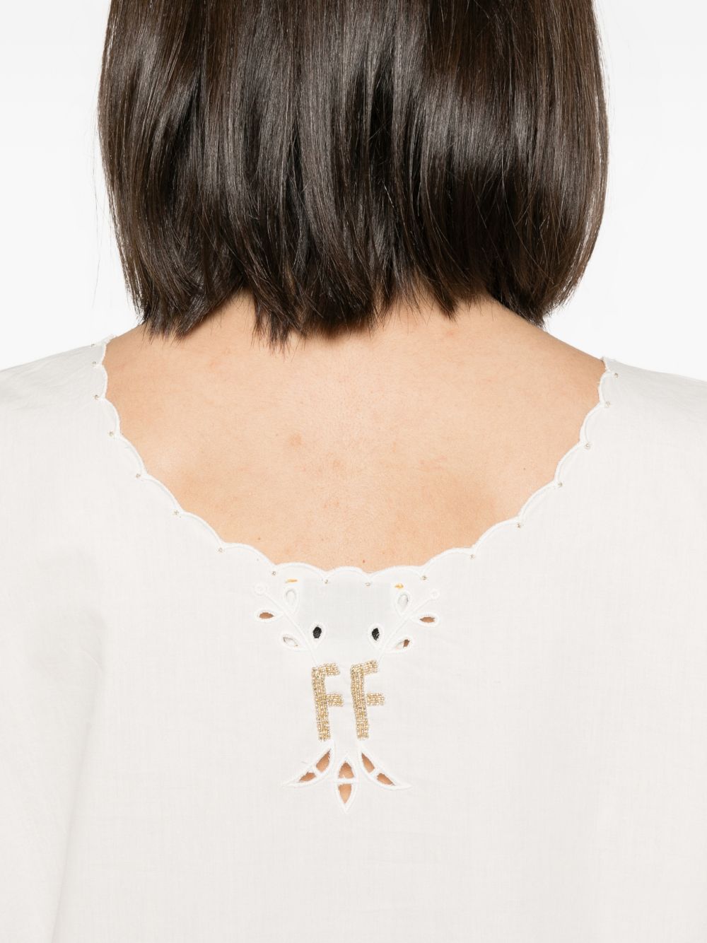Forte Forte Women Embroidered Cotton Top FORTE FORTE