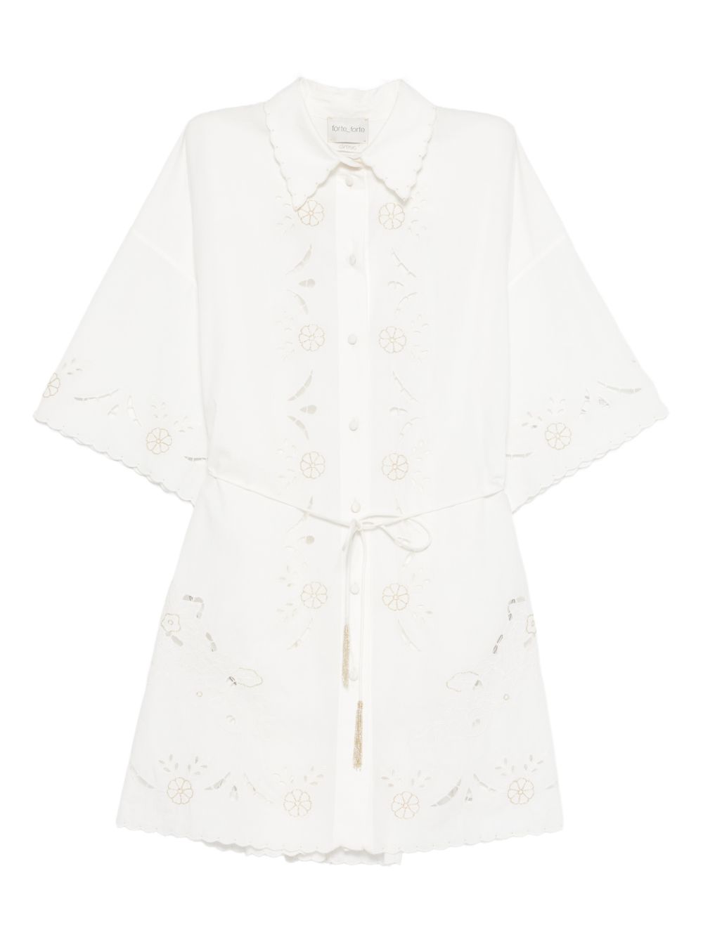 Forte Forte Women Embroidered Cotton Shirtdress FORTE FORTE