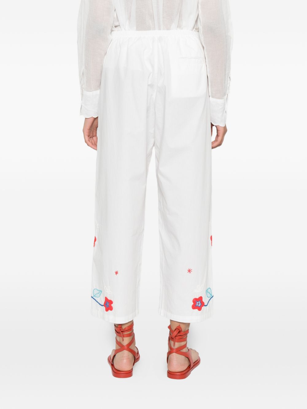 Forte Forte Women Embroidered Cotton Trousers FORTE FORTE