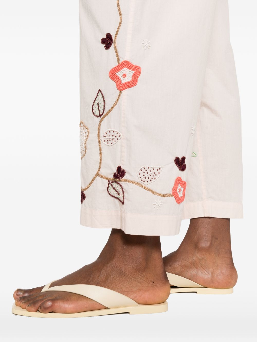 Forte Forte Women Embroidered Cotton Trousers FORTE FORTE
