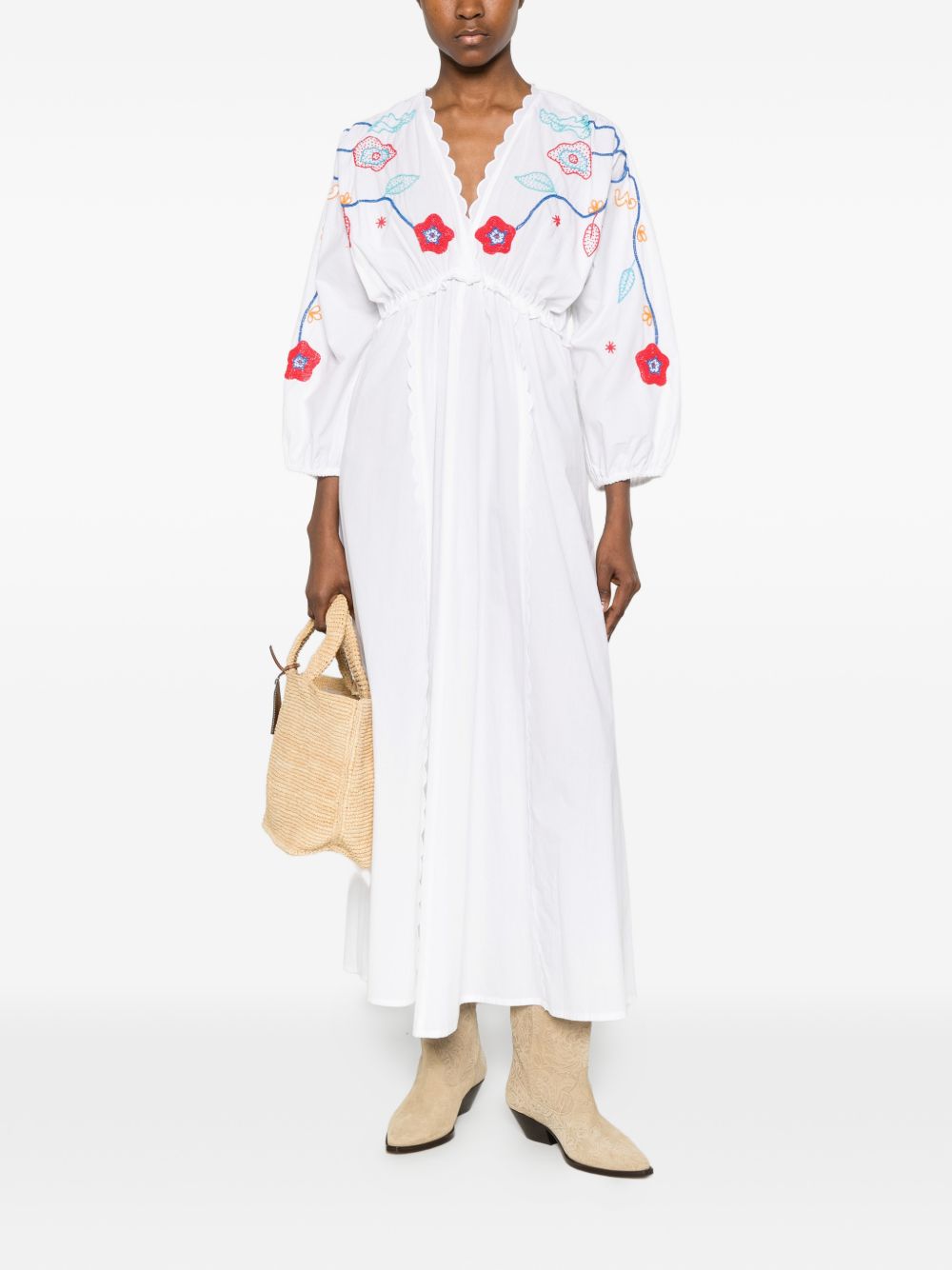 Forte Forte Women Embroidered Cotton Dress FORTE FORTE