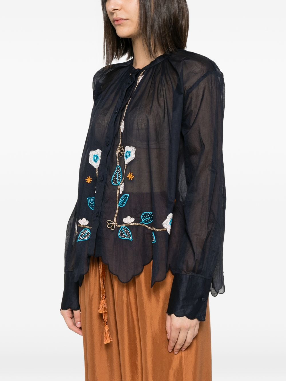 Forte Forte Women Embroidered Cotton Shirt FORTE FORTE