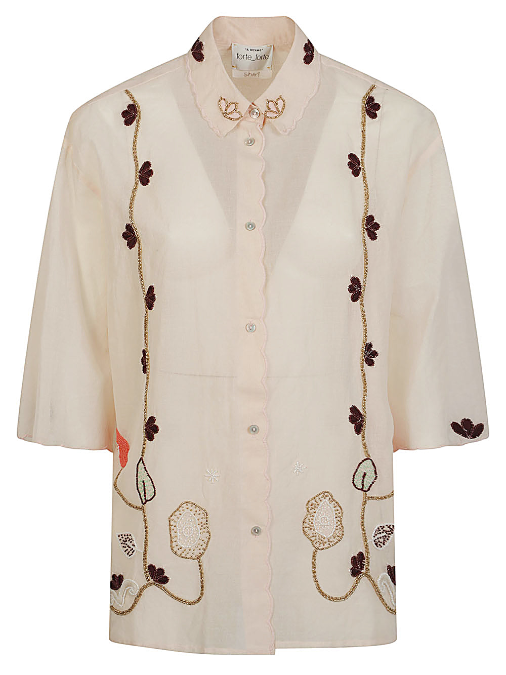 Forte Forte Women Embroidered Cotton Shirt FORTE FORTE