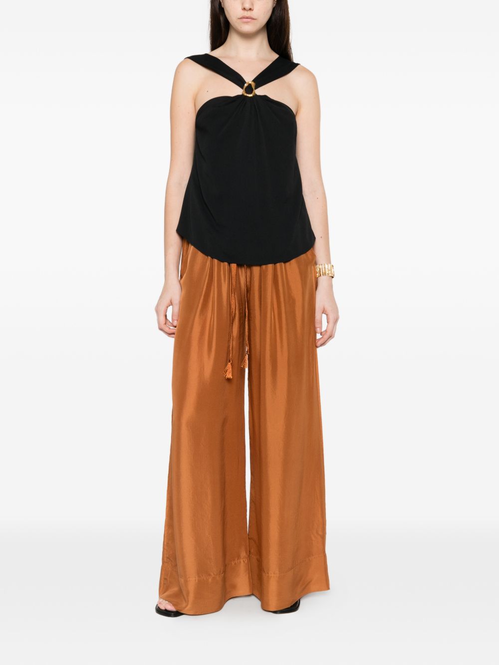 Forte Forte Women Silk Drawstring Trousers FORTE FORTE