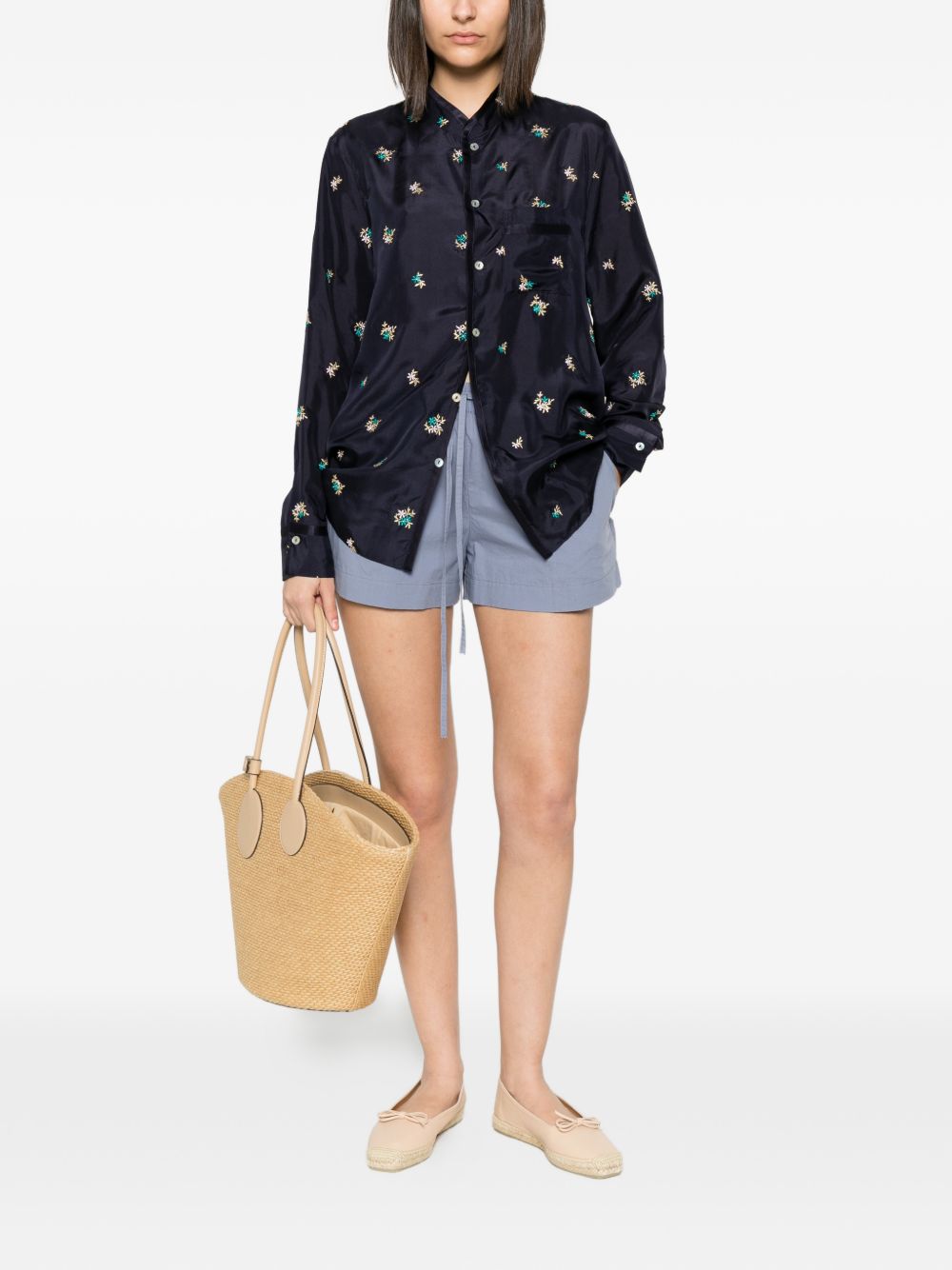 Forte Forte Women Embroidered Silk Shirt FORTE FORTE