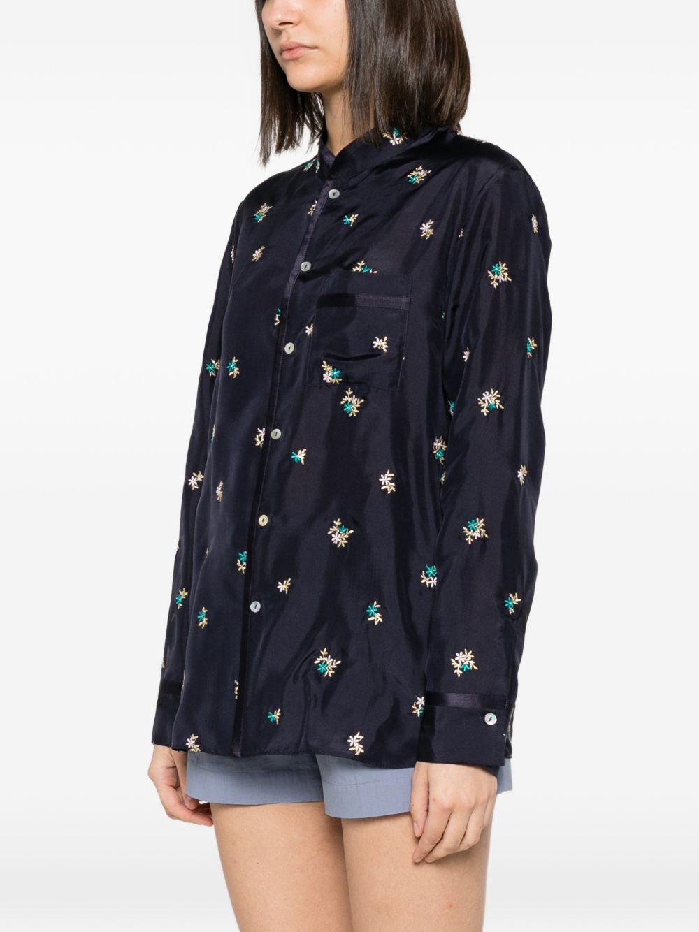 Forte Forte Women Embroidered Silk Shirt FORTE FORTE