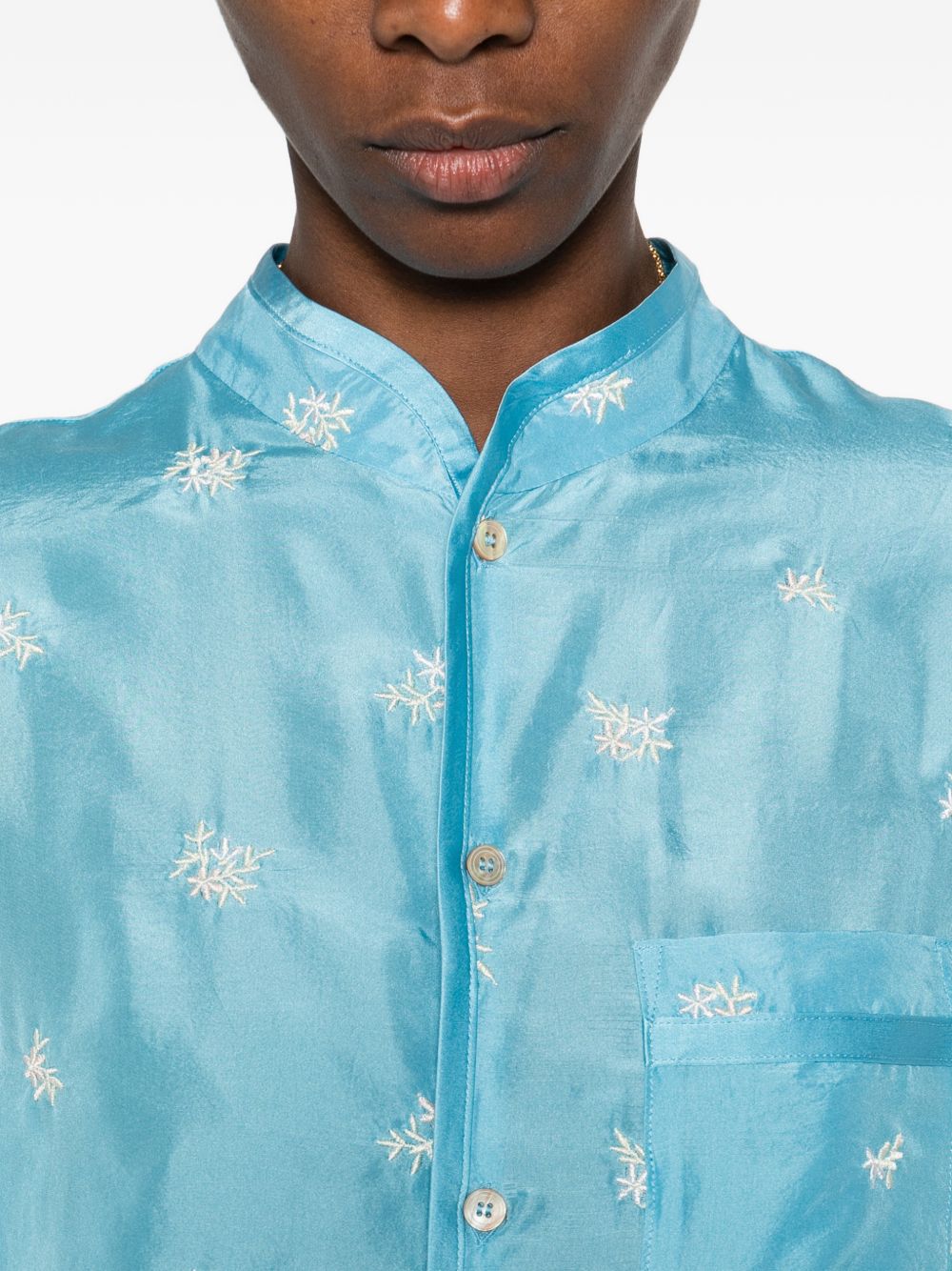 Forte Forte Women Embroidered Silk Shirt FORTE FORTE