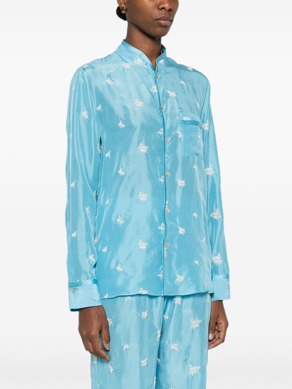 Forte Forte Women Embroidered Silk Shirt FORTE FORTE