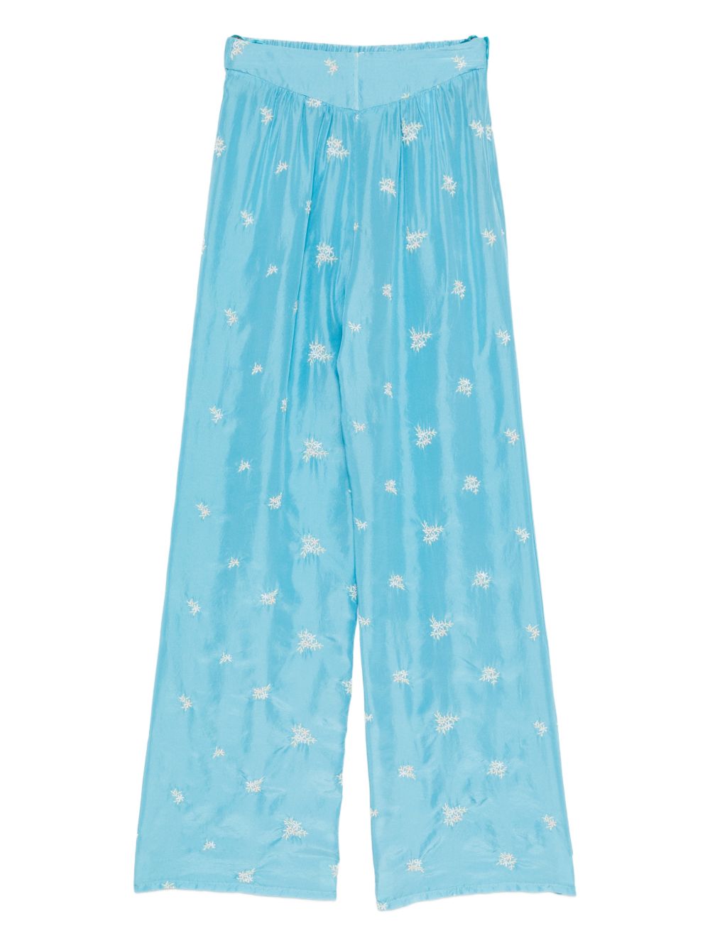 Forte Forte Women Embroidered Silk Trousers FORTE FORTE