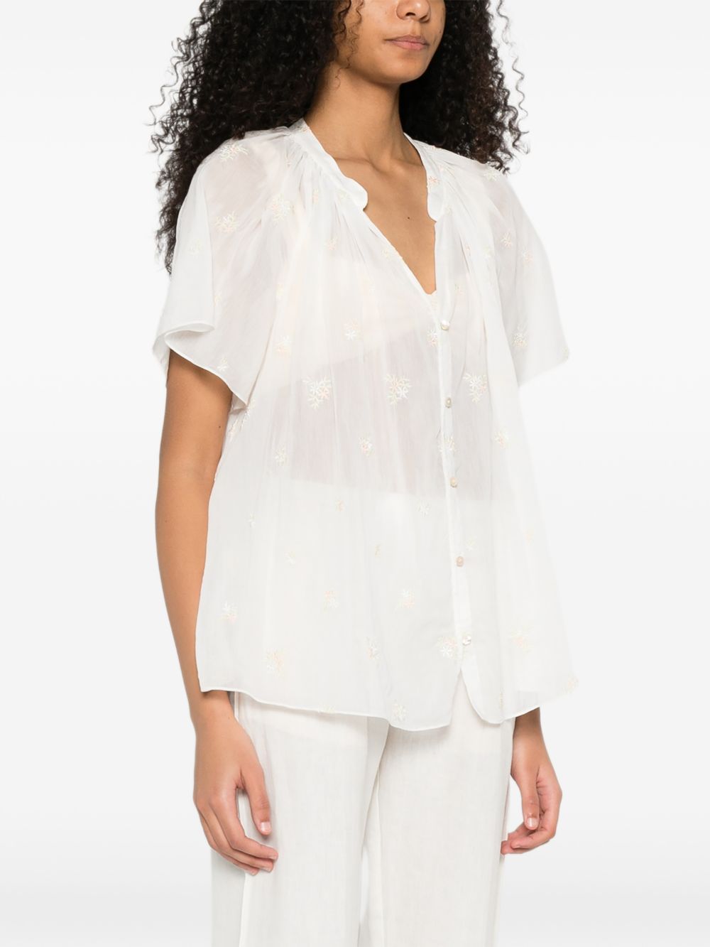 Forte Forte Women Embroidered Cotton Shirt FORTE FORTE