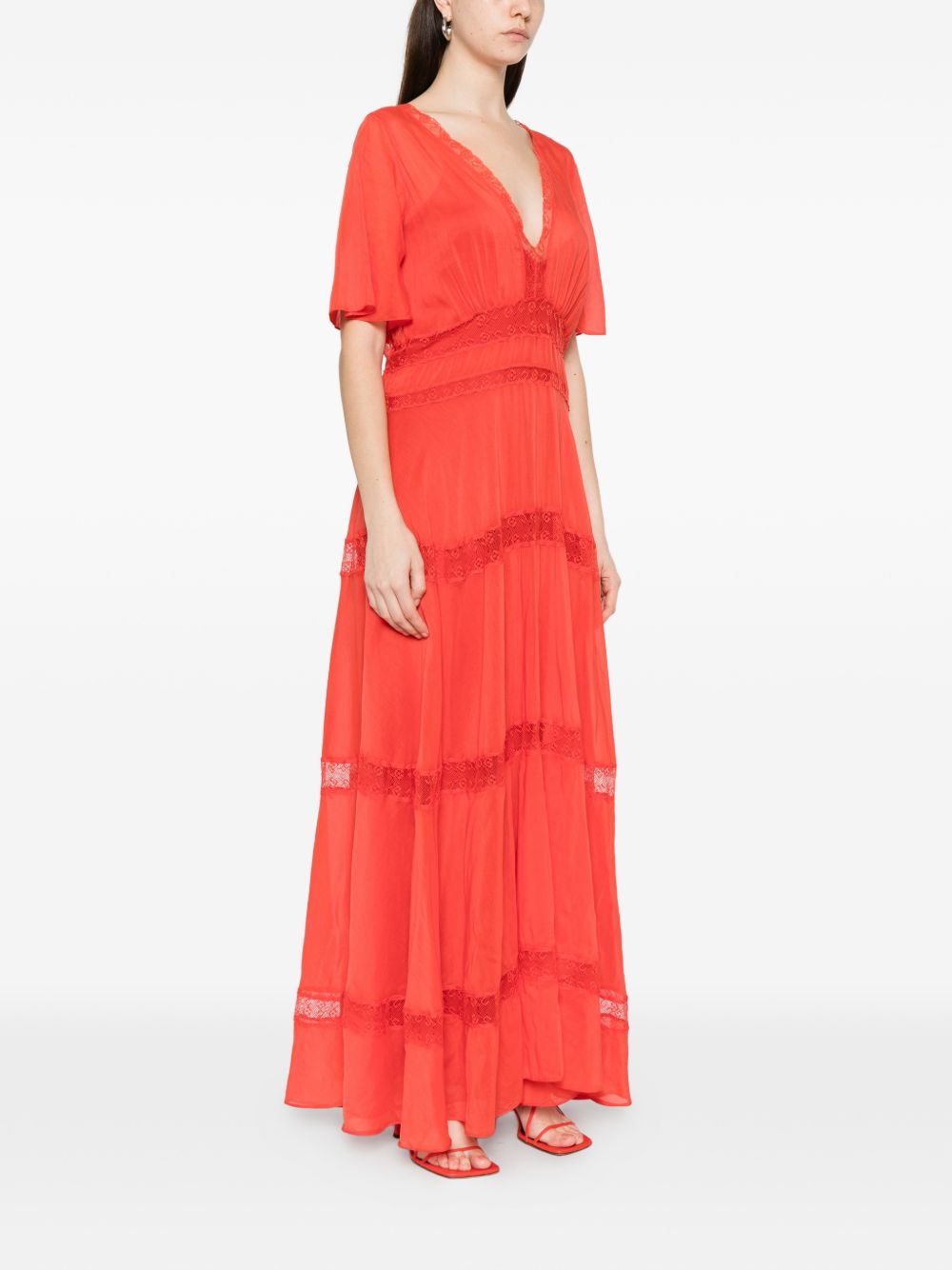 Forte Forte Women Cotton And Silk V-Necked Dress