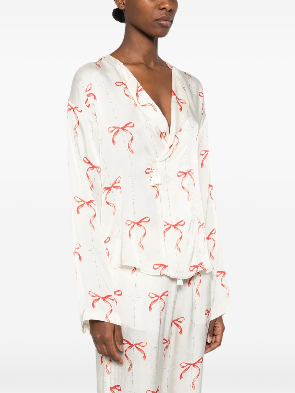 Forte Forte Women Printed Crossed Shirt FORTE FORTE