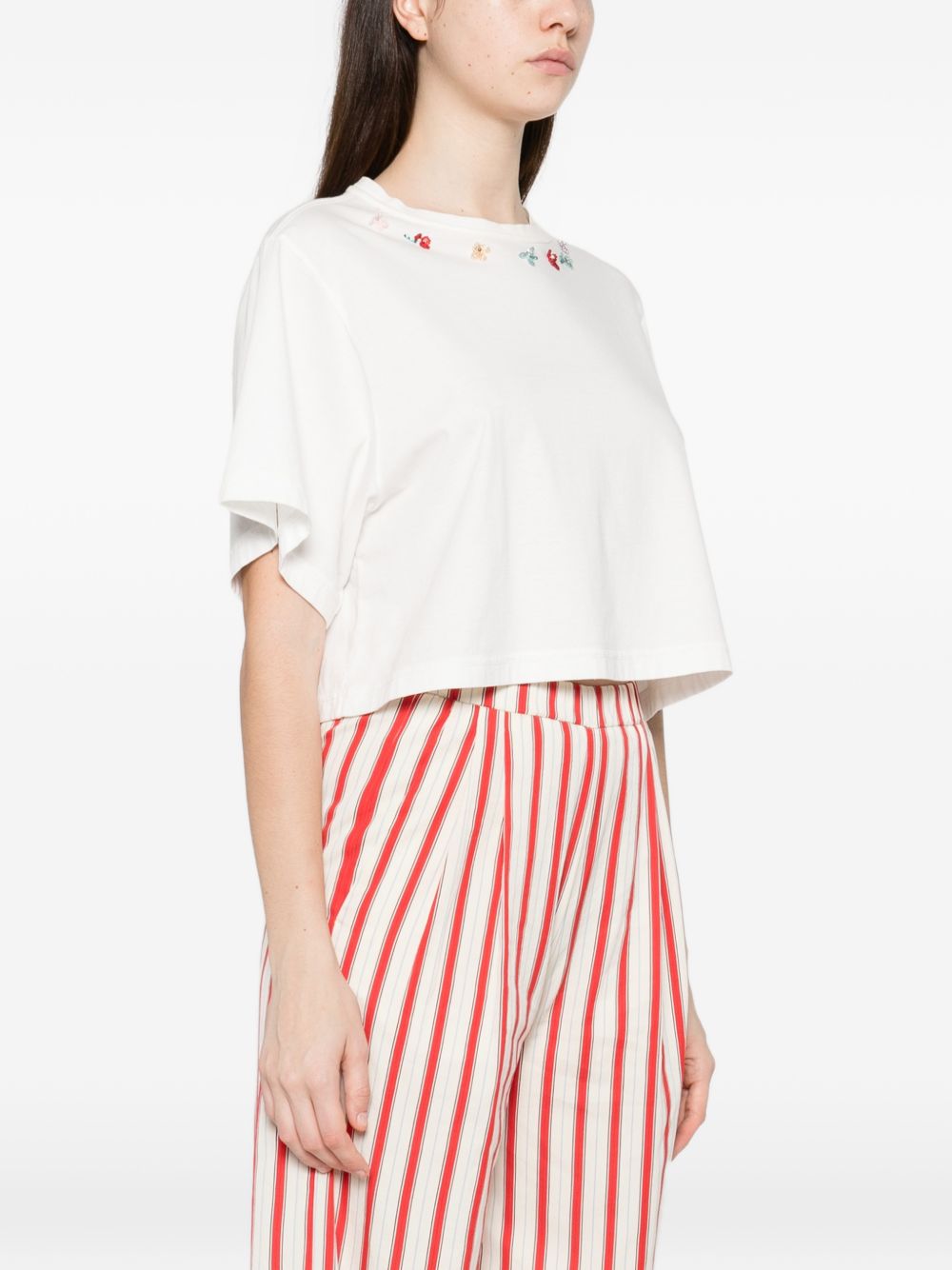Forte Forte Women Embroidered Cotton T-Shirt FORTE FORTE