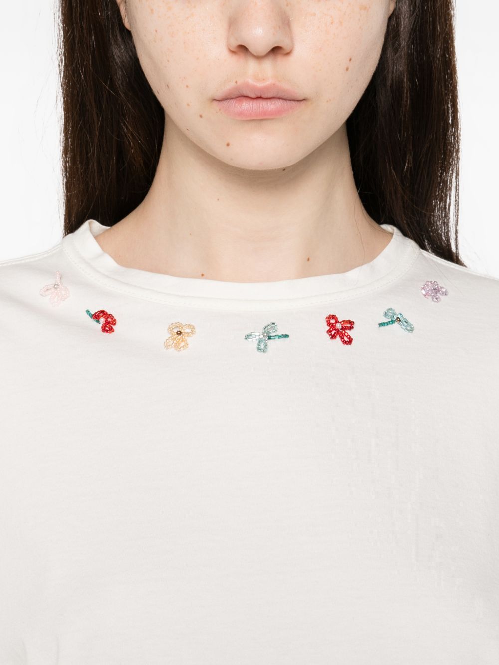 Forte Forte Women Embroidered Cotton T-Shirt FORTE FORTE