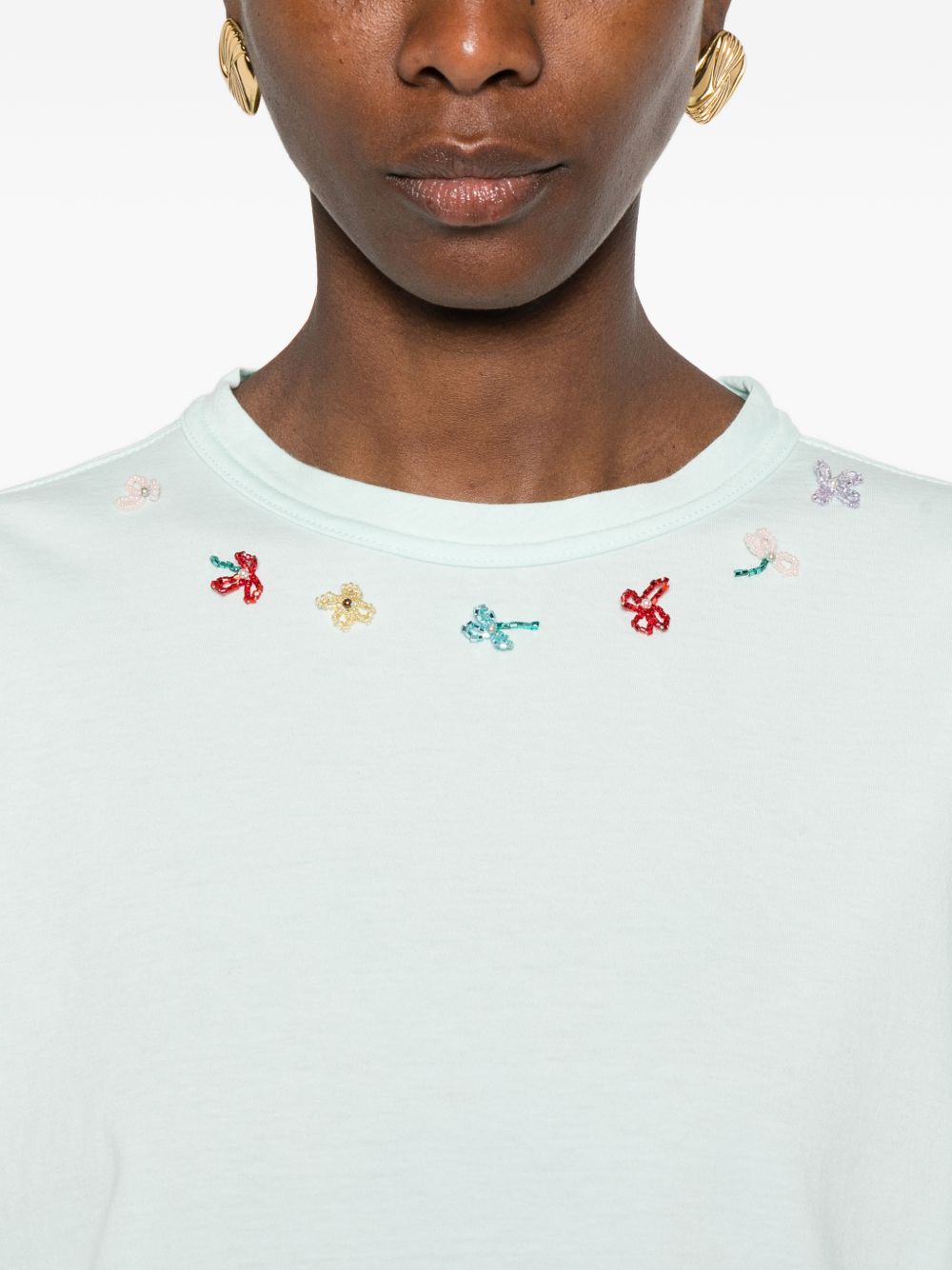 Forte Forte Women Embroidered Cotton T-Shirt FORTE FORTE