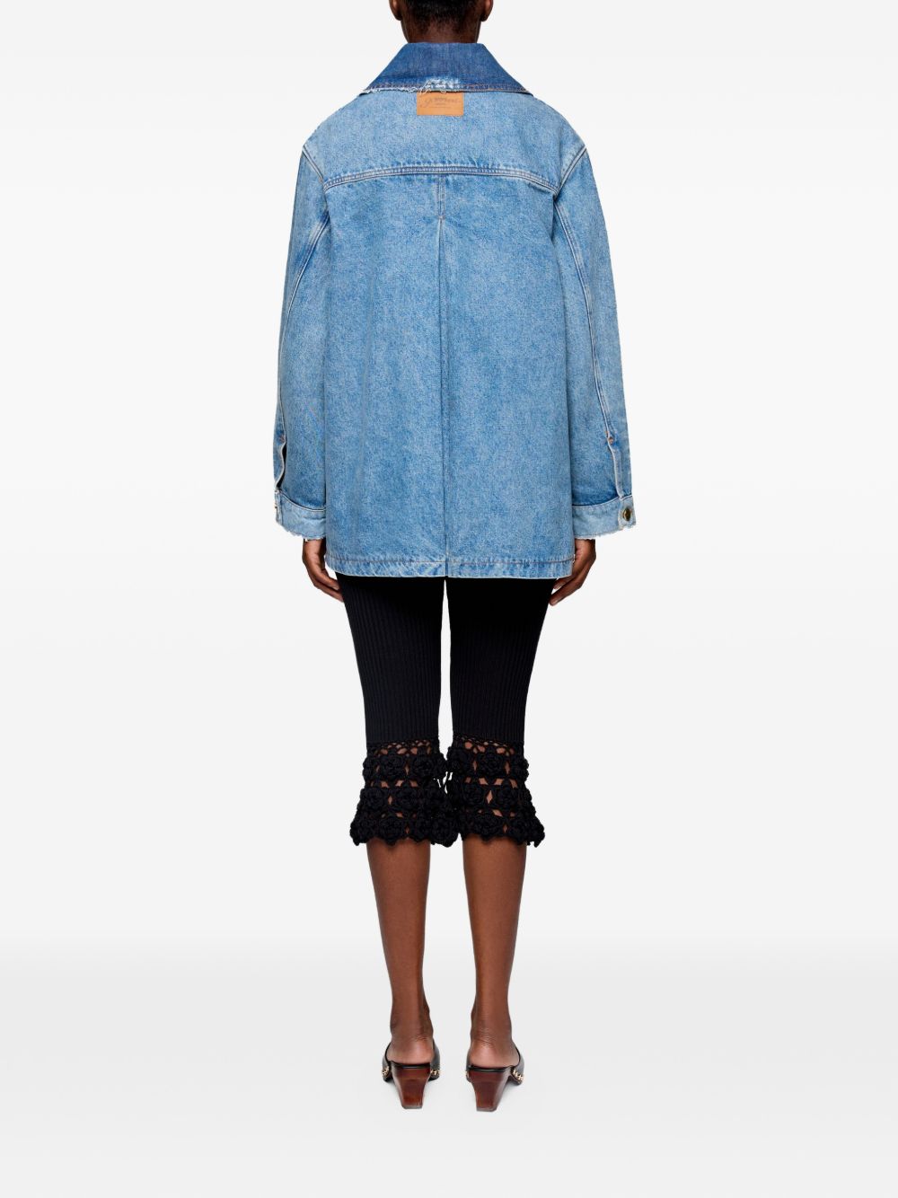 Ganni Women Patchwork Denim Jacket GANNI