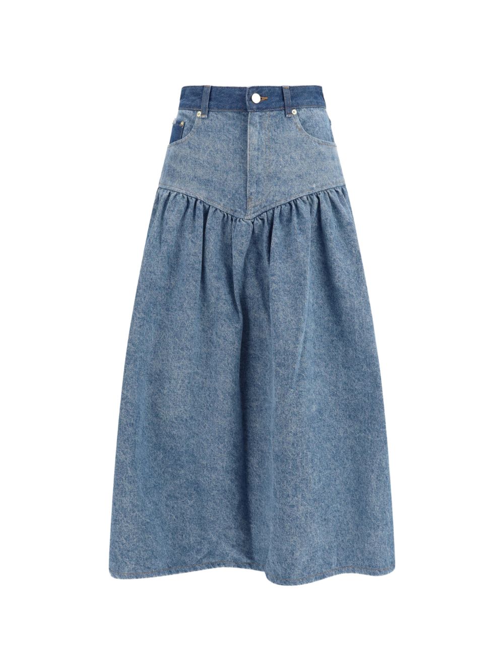 Ganni Women Denim Long Skirt GANNI