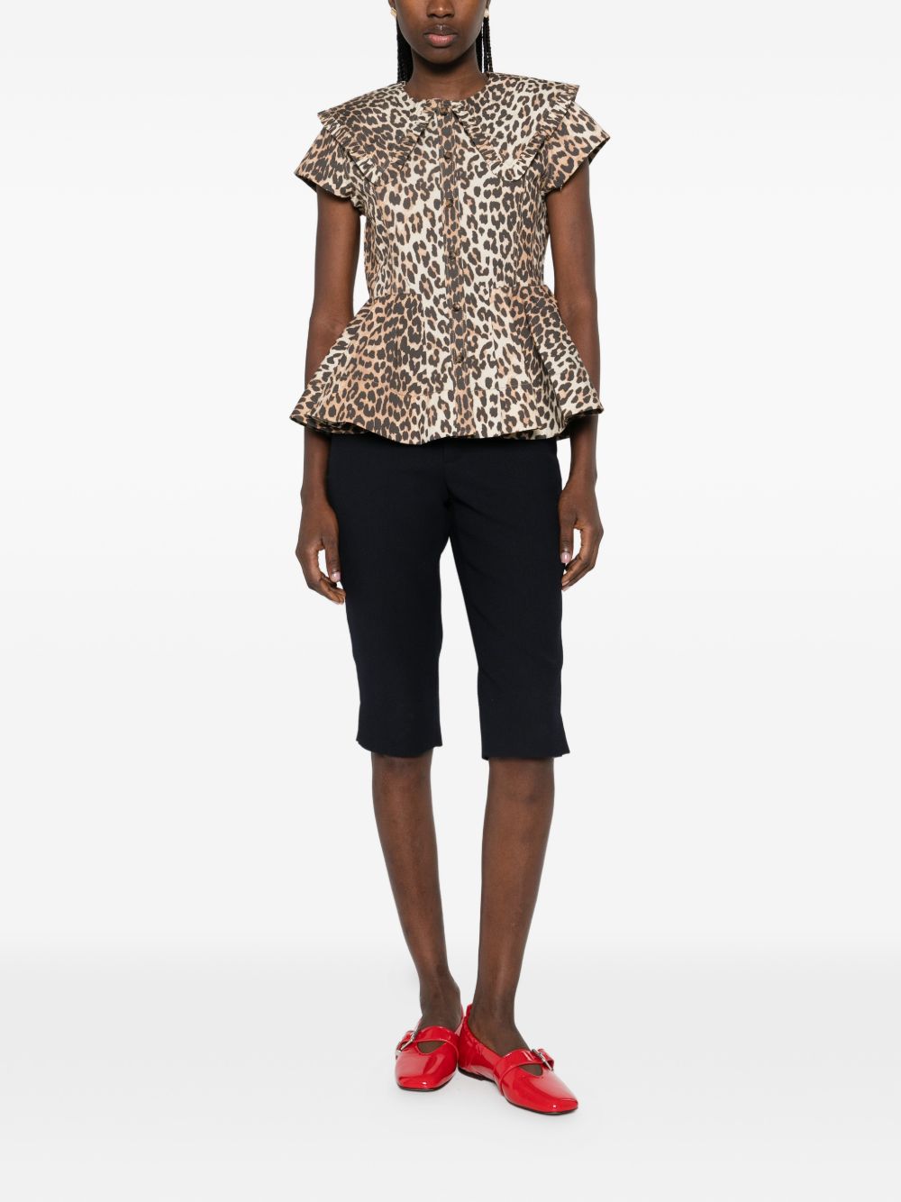 Ganni Women Organic Cotton Shirt GANNI