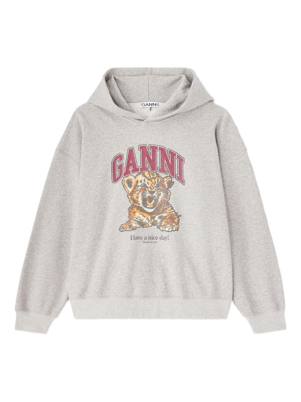 Ganni Women Margot Kitty Organic Cotton Hoodie GANNI
