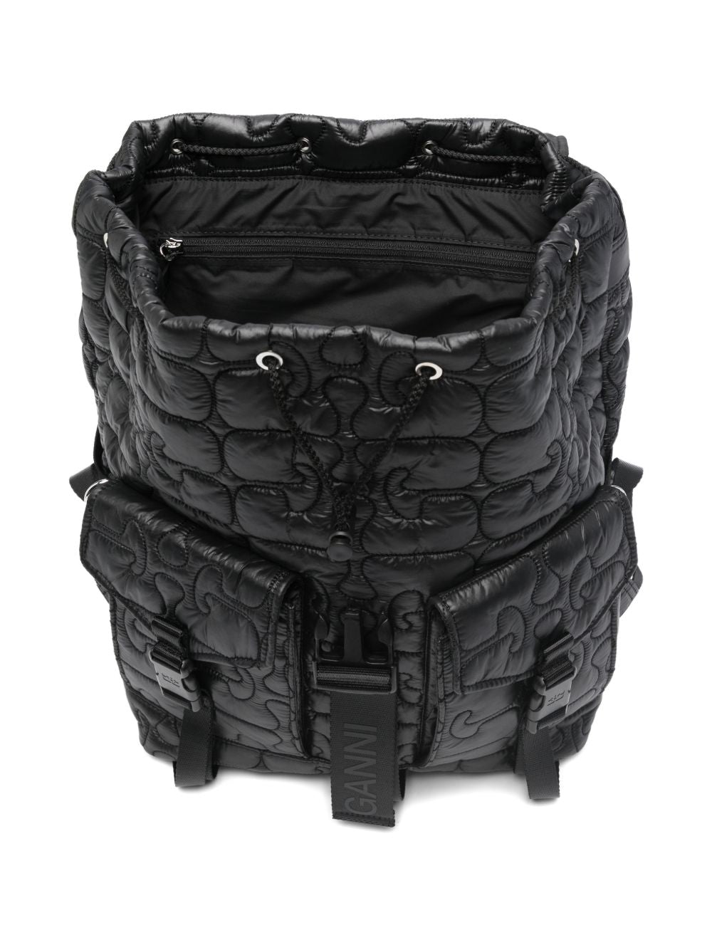 Ganni Women Quilted Nylon Backpack GANNI
