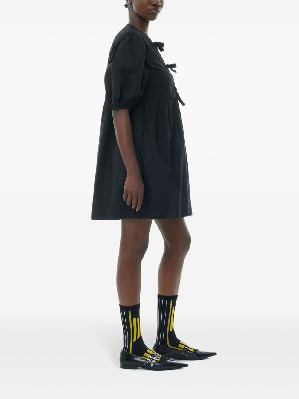 Ganni Women Organic Cotton Mini Dress GANNI