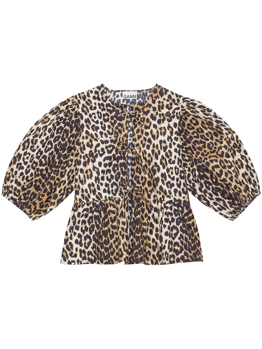 Ganni Women Organic Cotton Blouse GANNI