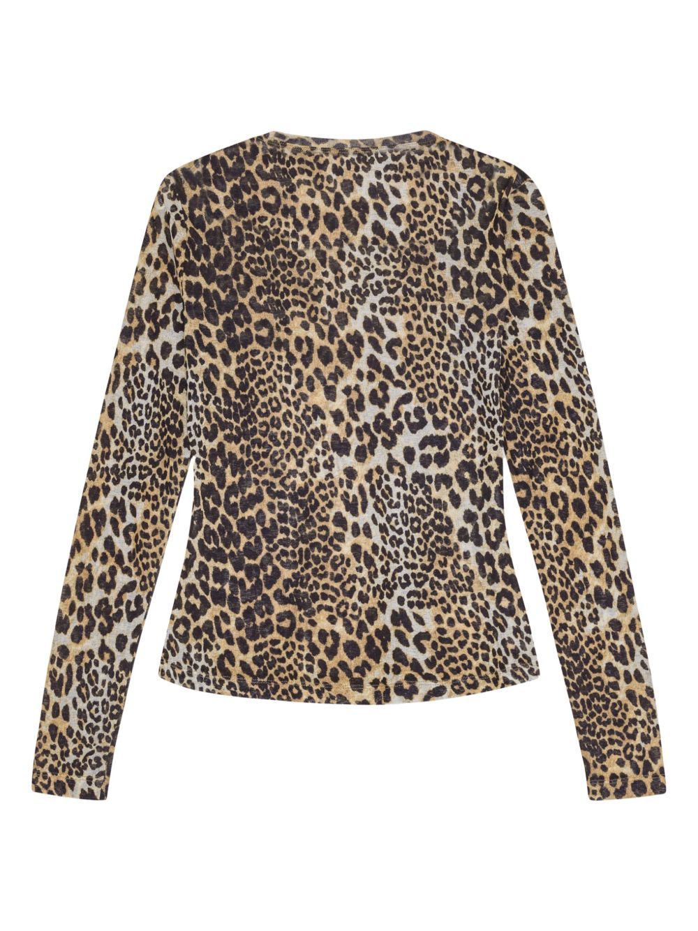 Ganni Women Leopard Print Top