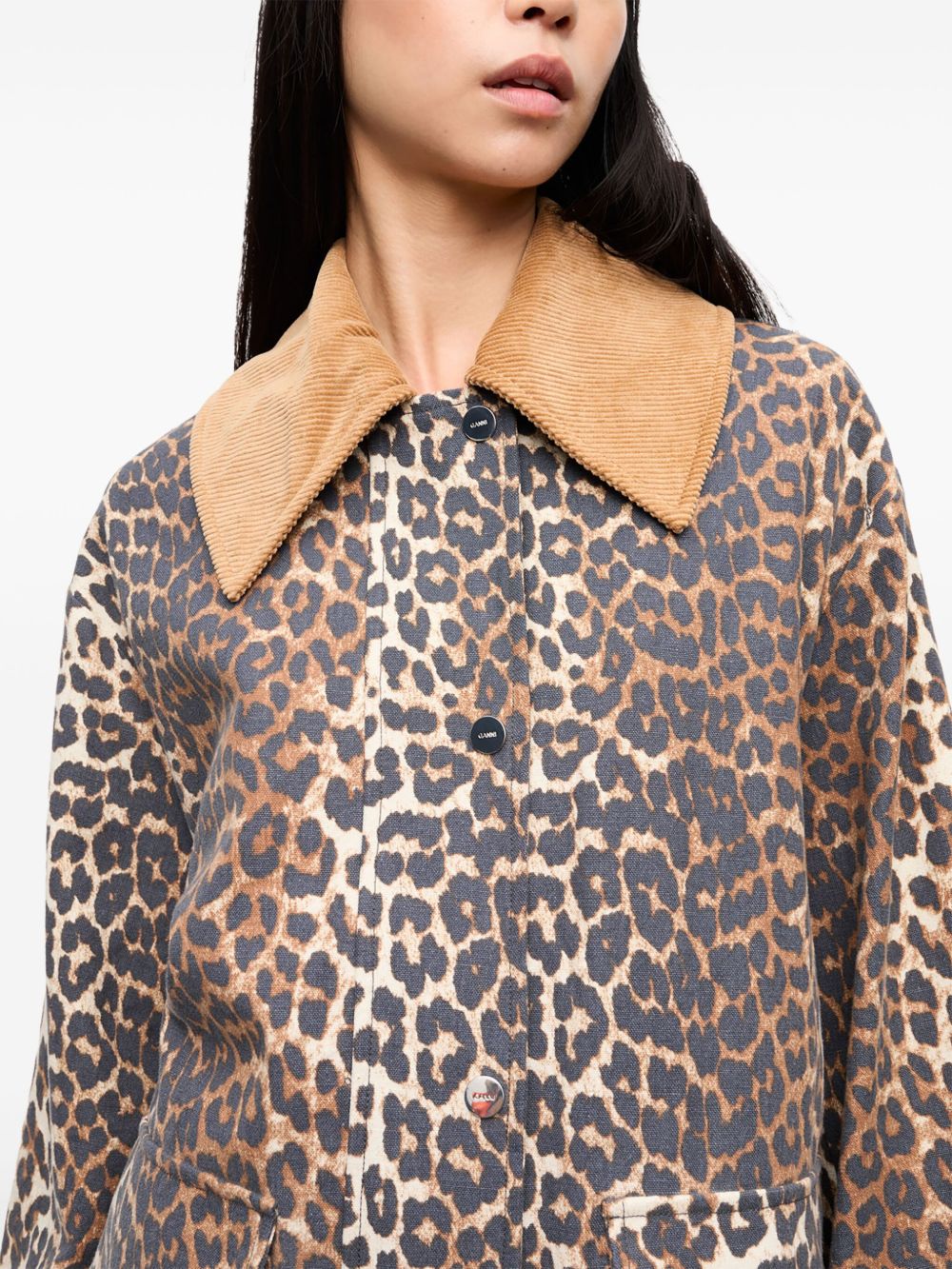 Ganni Women Organic Cotton Jacket GANNI