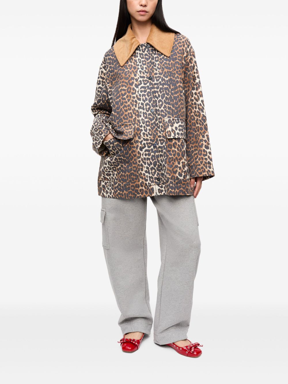 Ganni Women Organic Cotton Jacket GANNI