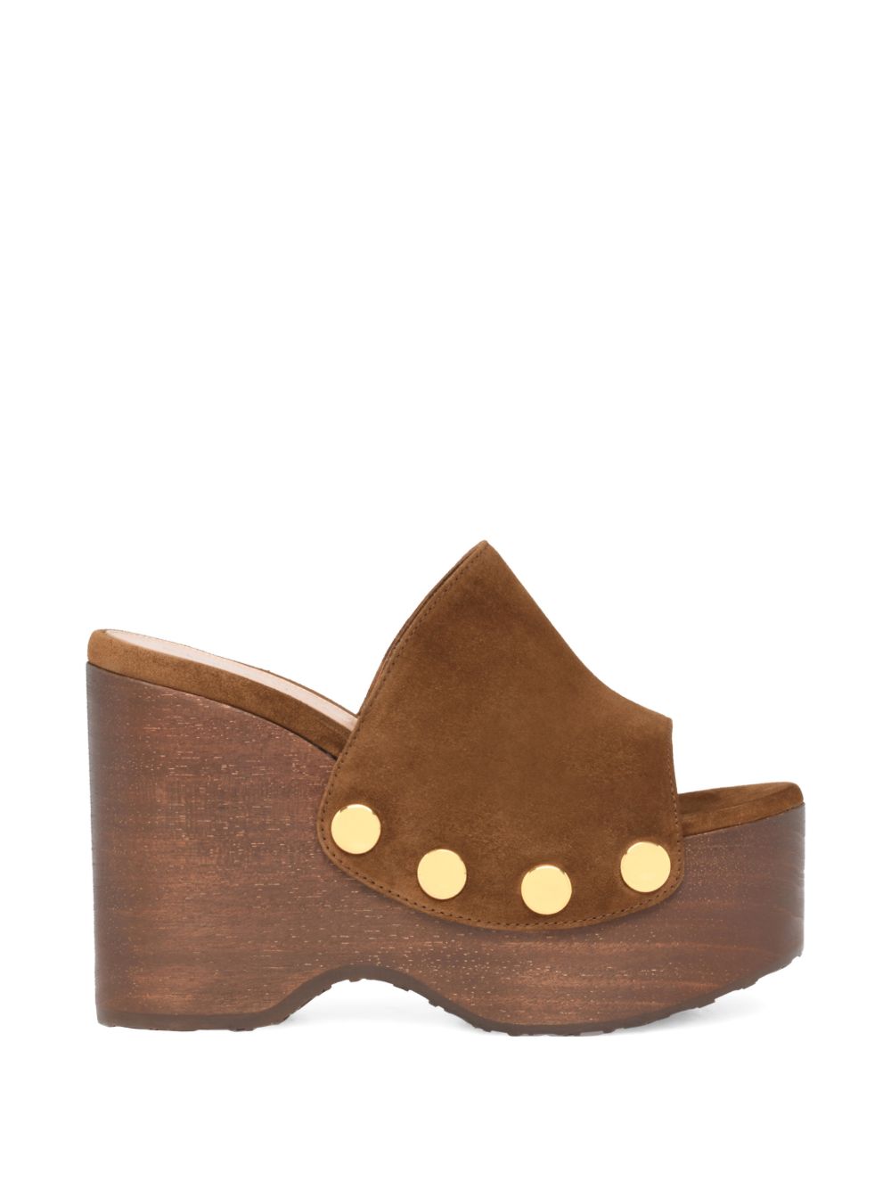 Gianvito Rossi Women Suede Leather Wedge Sandals GIANVITO ROSSI