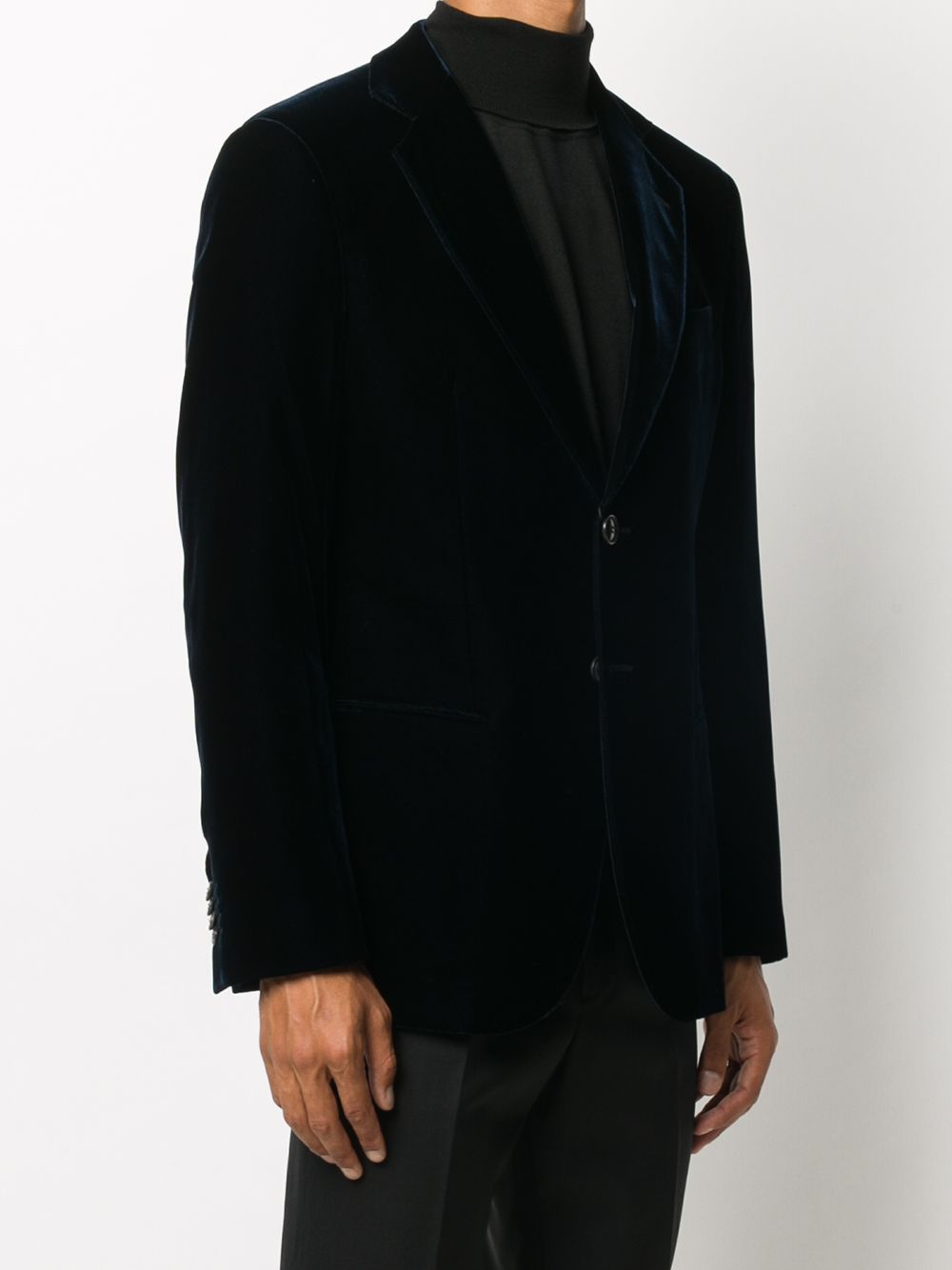 Giorgio Armani Men Velvet Single-Breasted Blazer Jacket GIORGIO ARMANI
