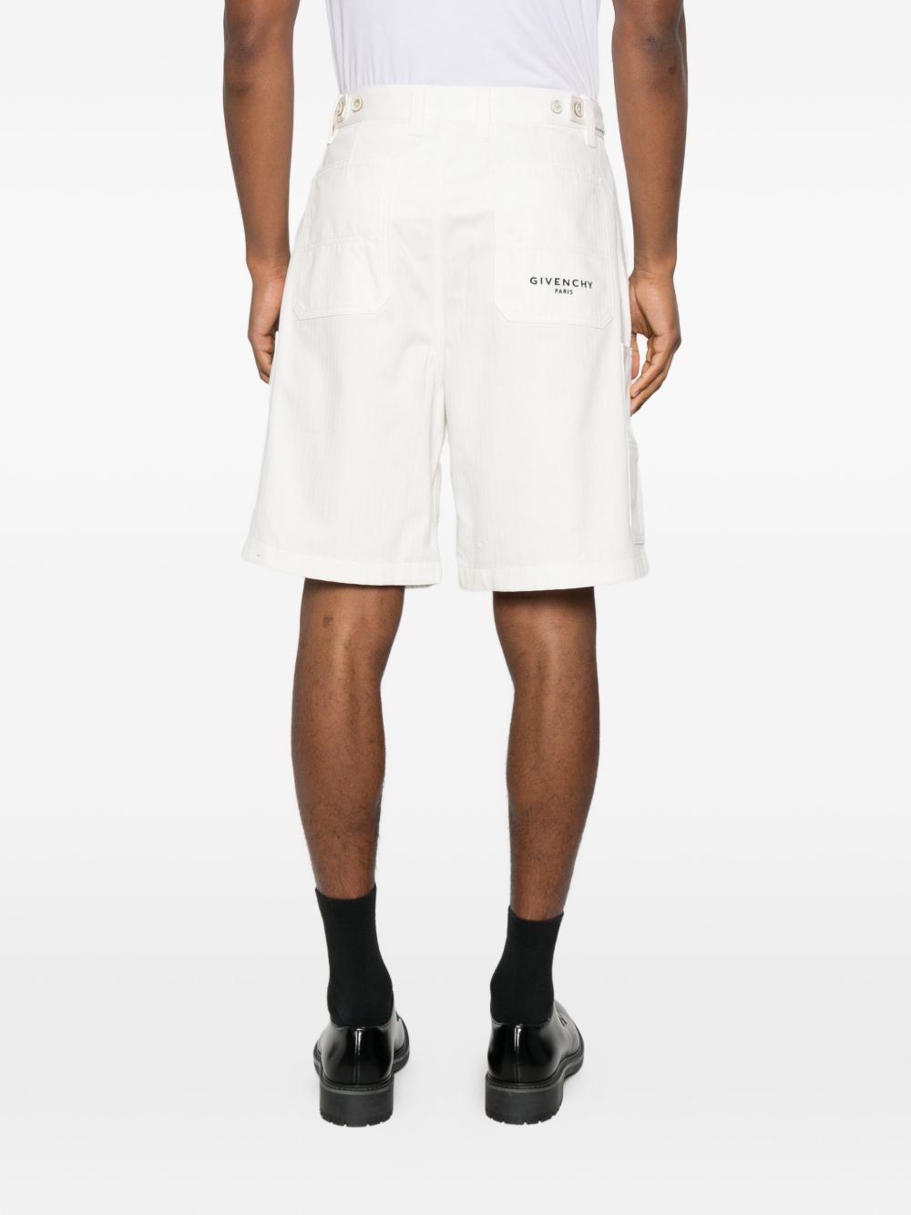 Givenchy Men Denim Cargo Shorts GIVENCHY