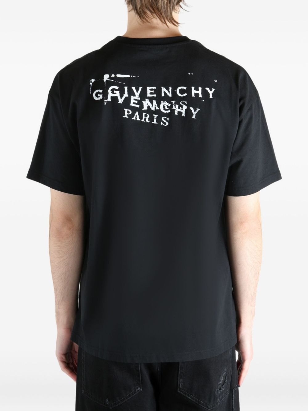 Givenchy Men Logo Cotton T-Shirt GIVENCHY
