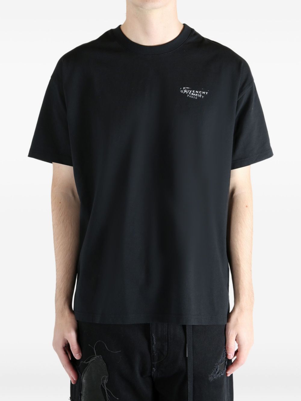 Givenchy Men Logo Cotton T-Shirt GIVENCHY