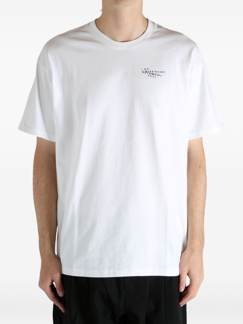 Givenchy Men Logo Cotton T-Shirt GIVENCHY