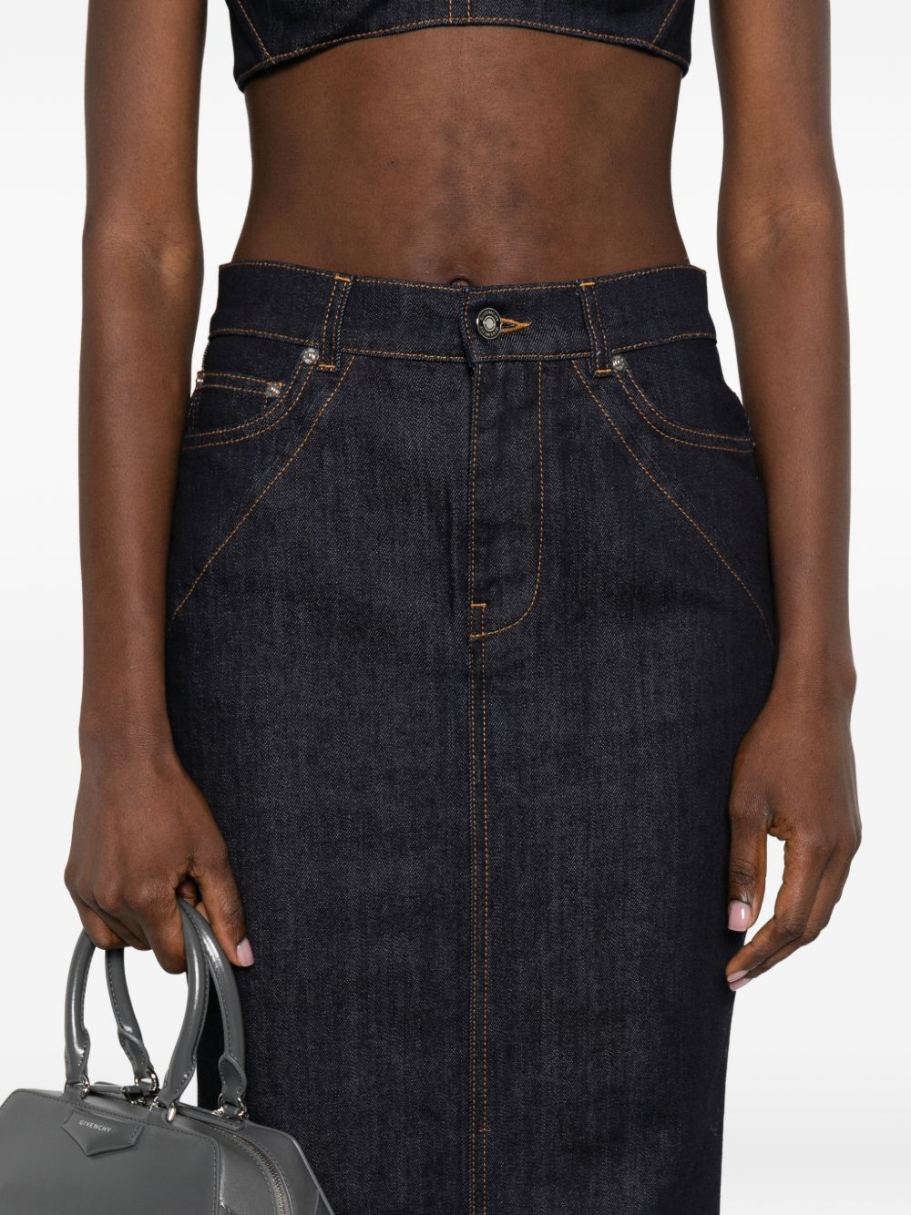 Givenchy Women Denim Long Skirt GIVENCHY