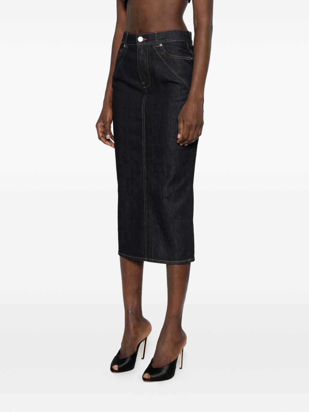 Givenchy Women Denim Long Skirt GIVENCHY