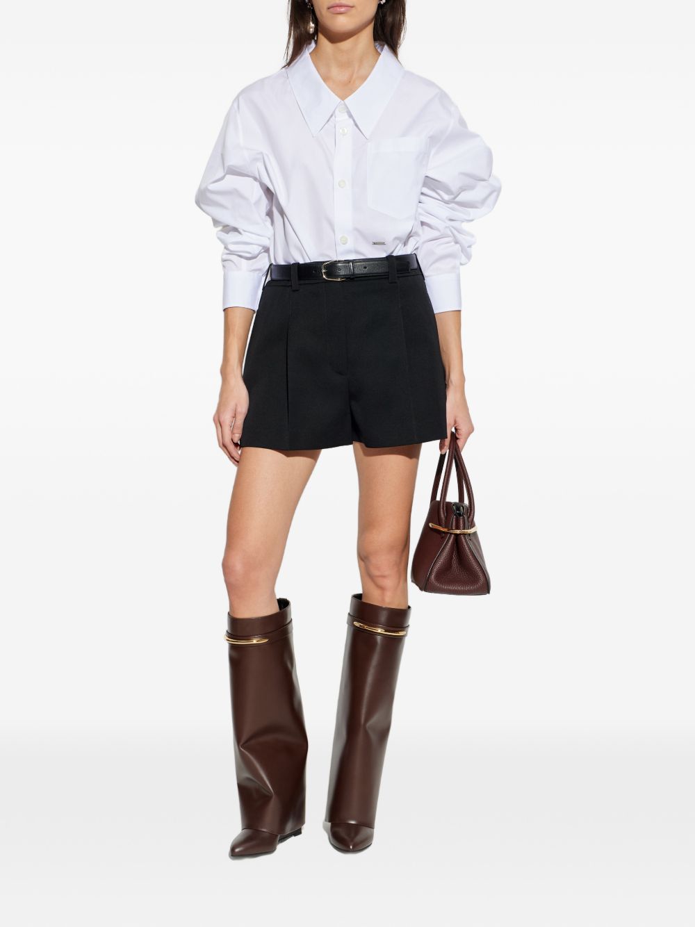 Givenchy Women Wool Pleated Shorts GIVENCHY