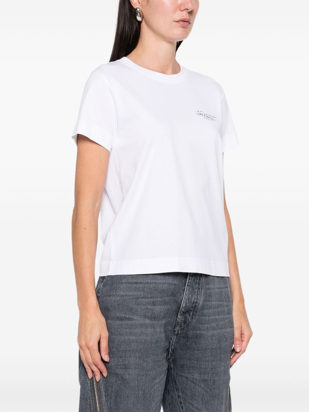 Givenchy Women Logo Cotton T-Shirt GIVENCHY