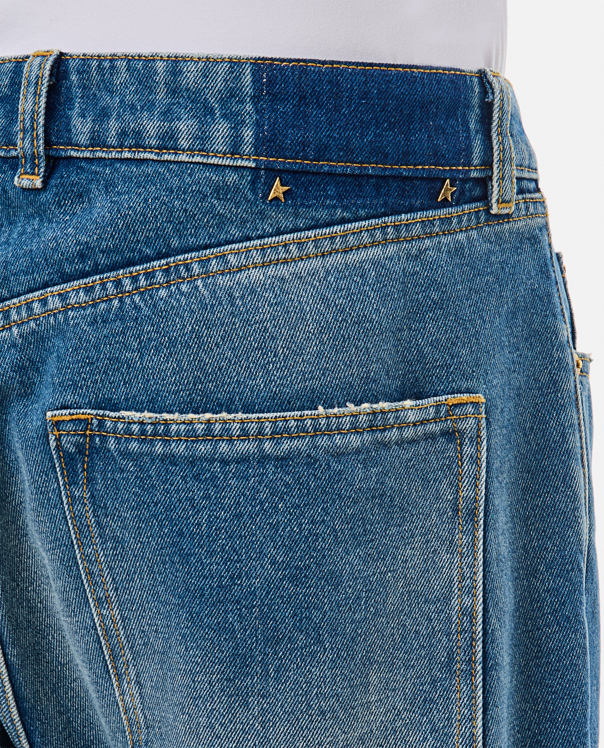 Golden Goose Men Golden M's Happy Medium Stone Washed Denim GOLDEN GOOSE