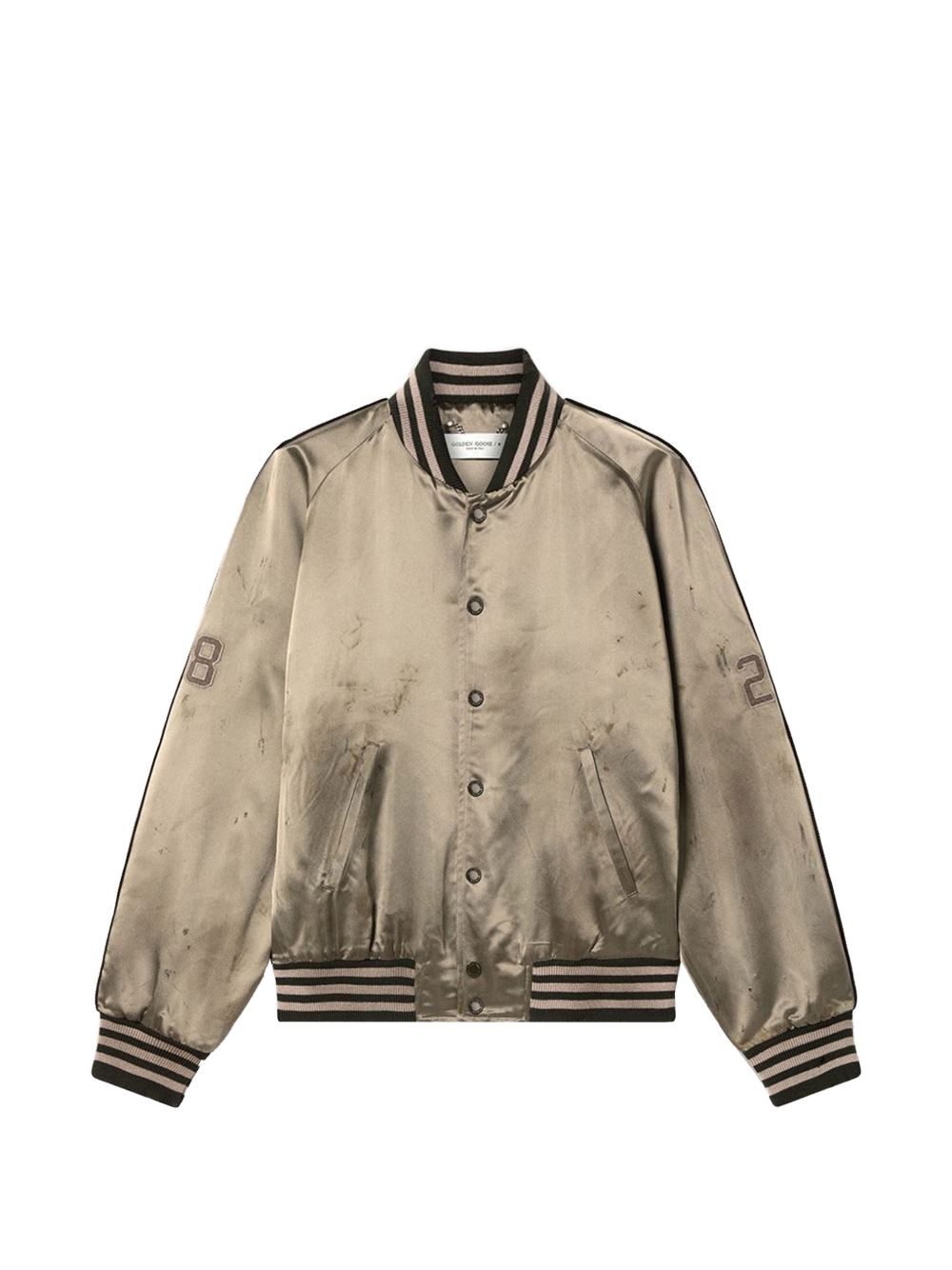 Golden Goose Men Satin Bomber Jacket