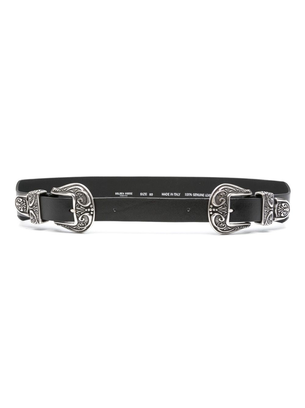 Golden Goose Women Double Buckle Leather Belt GOLDEN GOOSE