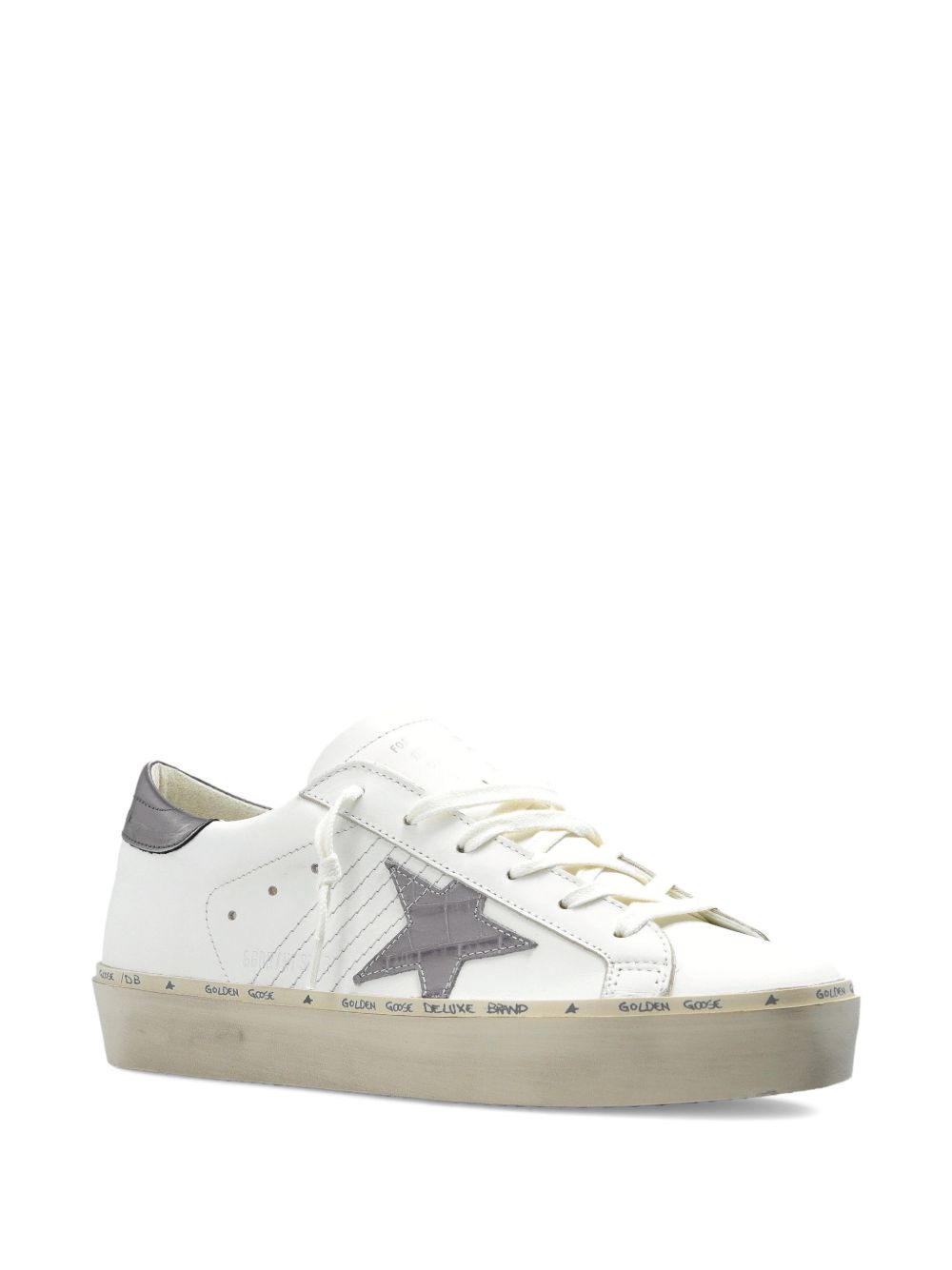 Golden Goose Women Hi Star Leather Sneakers GOLDEN GOOSE