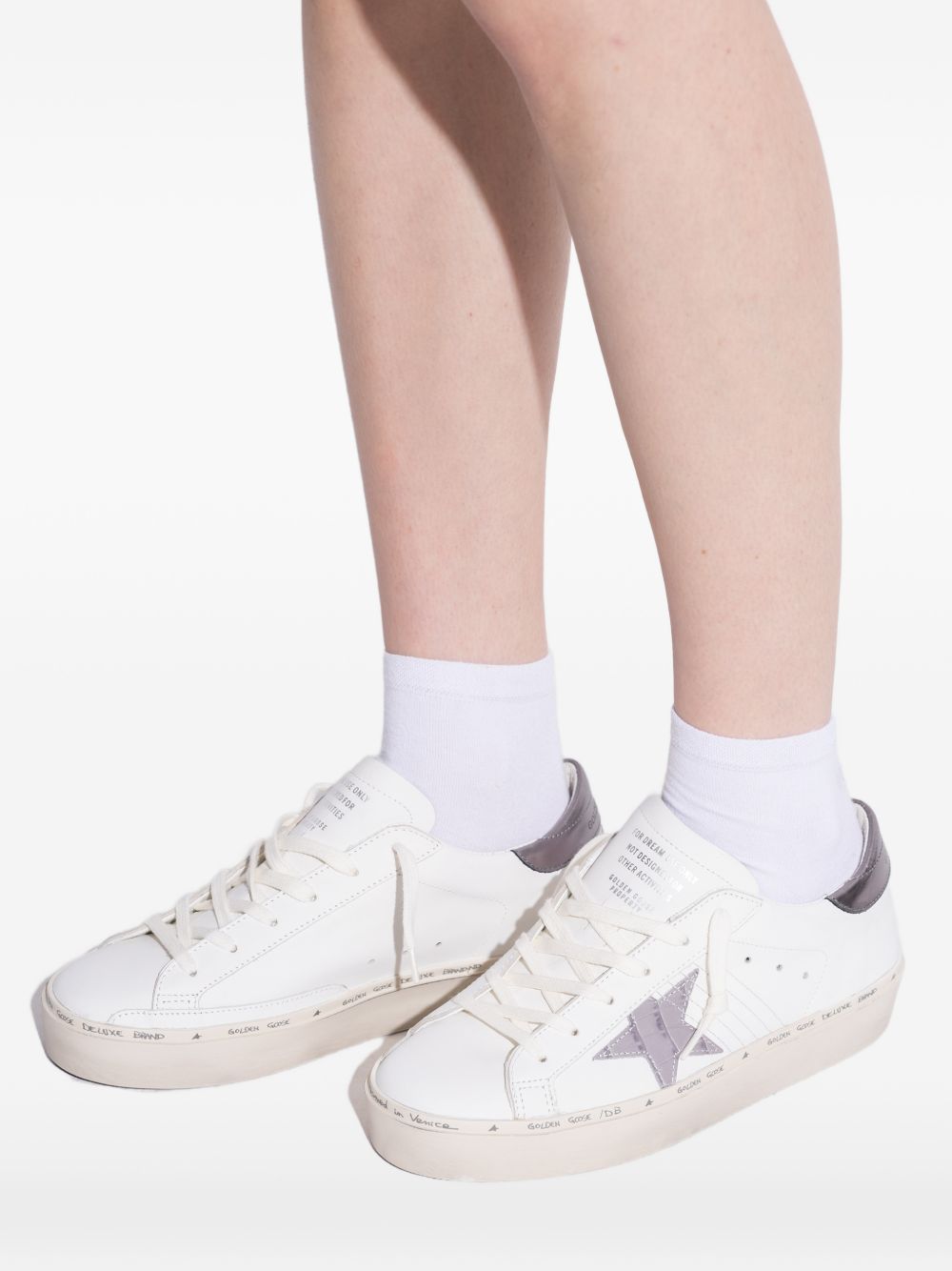 Golden Goose Women Hi Star Leather Sneakers GOLDEN GOOSE