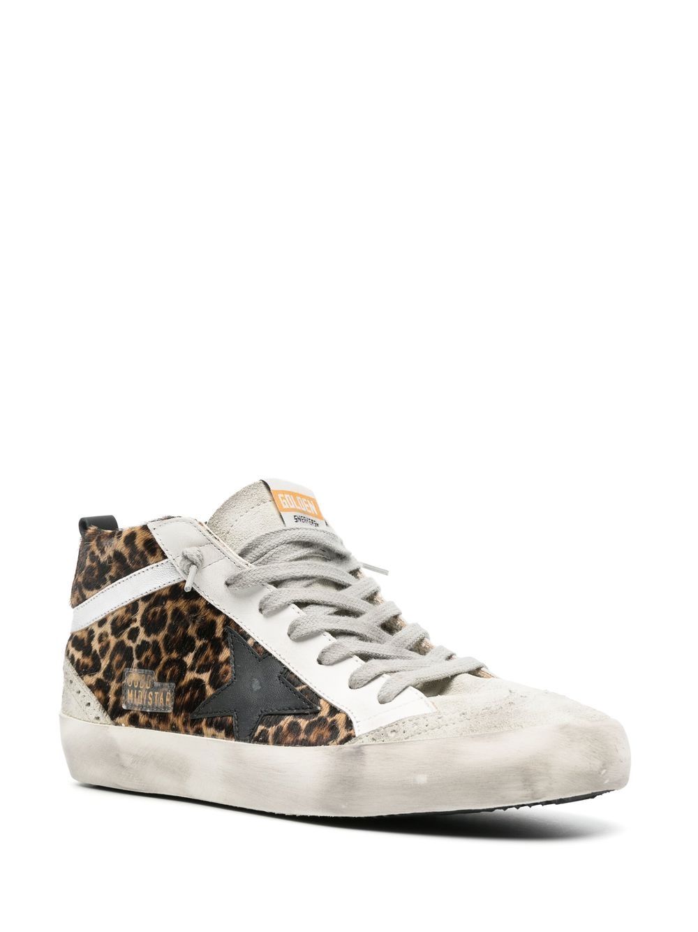 Golden Goose Women Mid Star Leather Sneakers GOLDEN GOOSE