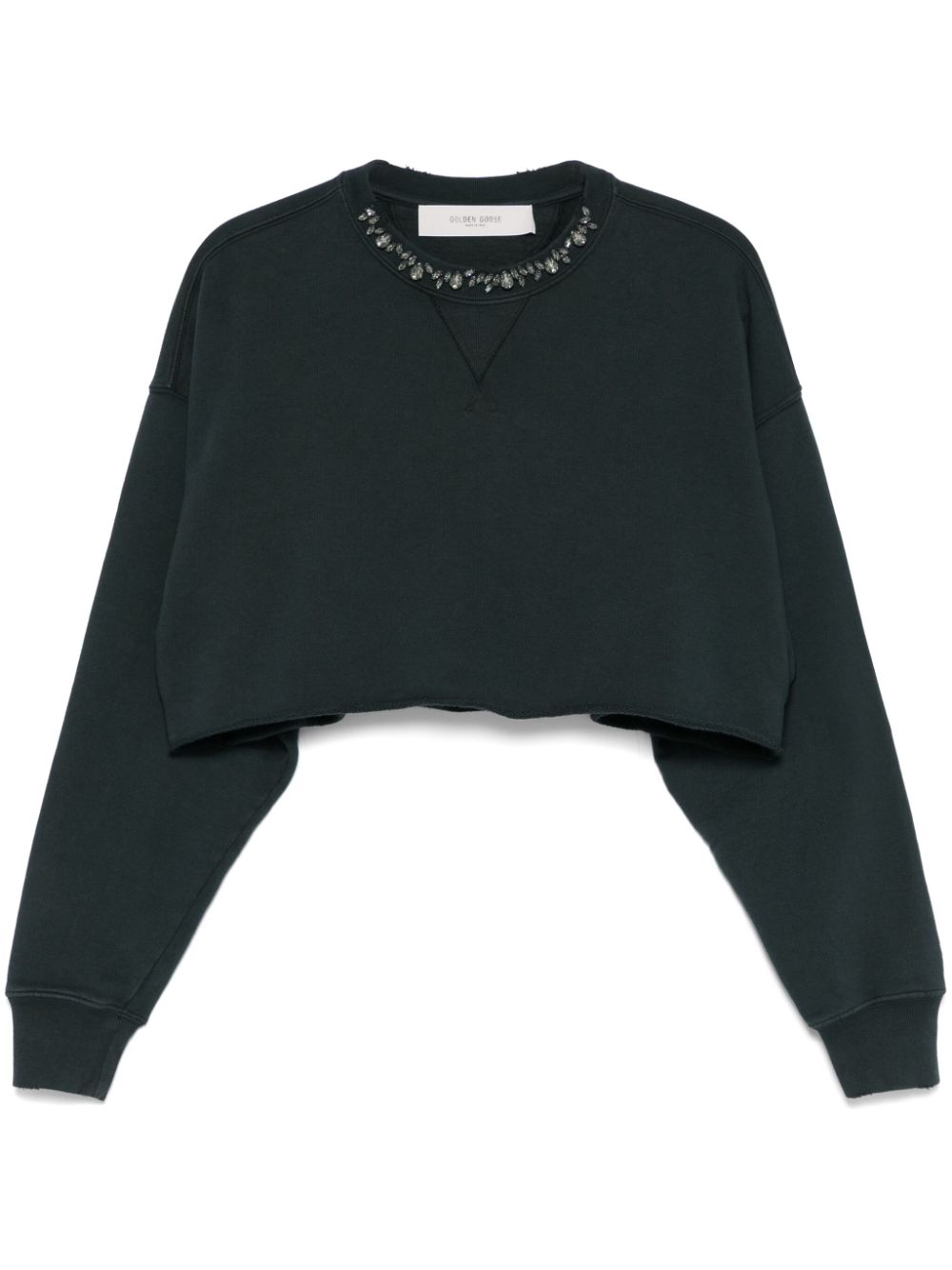 Golden Goose Women Cotton Cropped Sweatshirt GOLDEN GOOSE