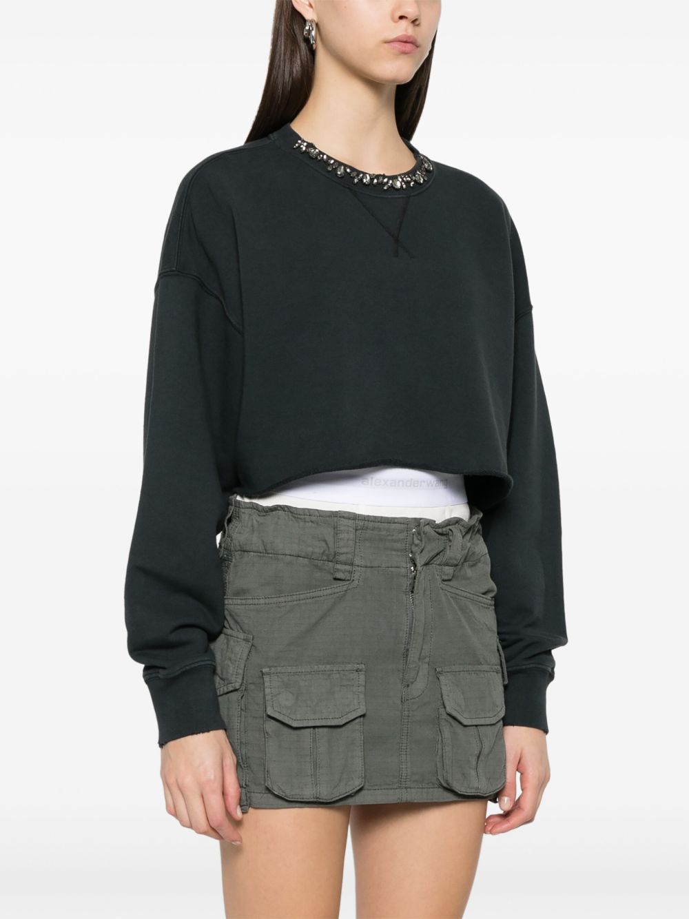Golden Goose Women Cotton Cropped Sweatshirt GOLDEN GOOSE